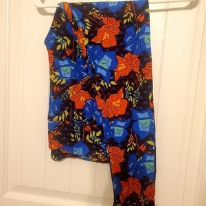LulaRoe TC Floral Leggings